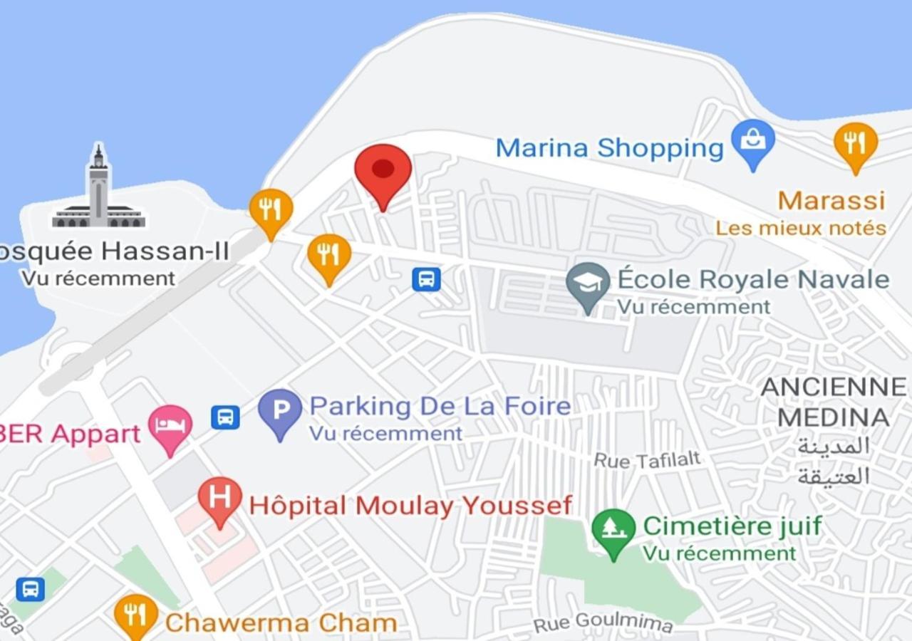 Modern Apartment Opposite The Hassan2 Mosque, Very Well Equipped And Stylish, 85 M2 With Gym And Direct Sea View With Underground Garage , Prohibits Unmarried Couples Of Arab Origin Casablanca Exterior photo